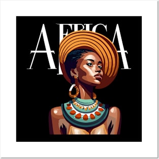 Afrocentric Woman Africa Posters and Art